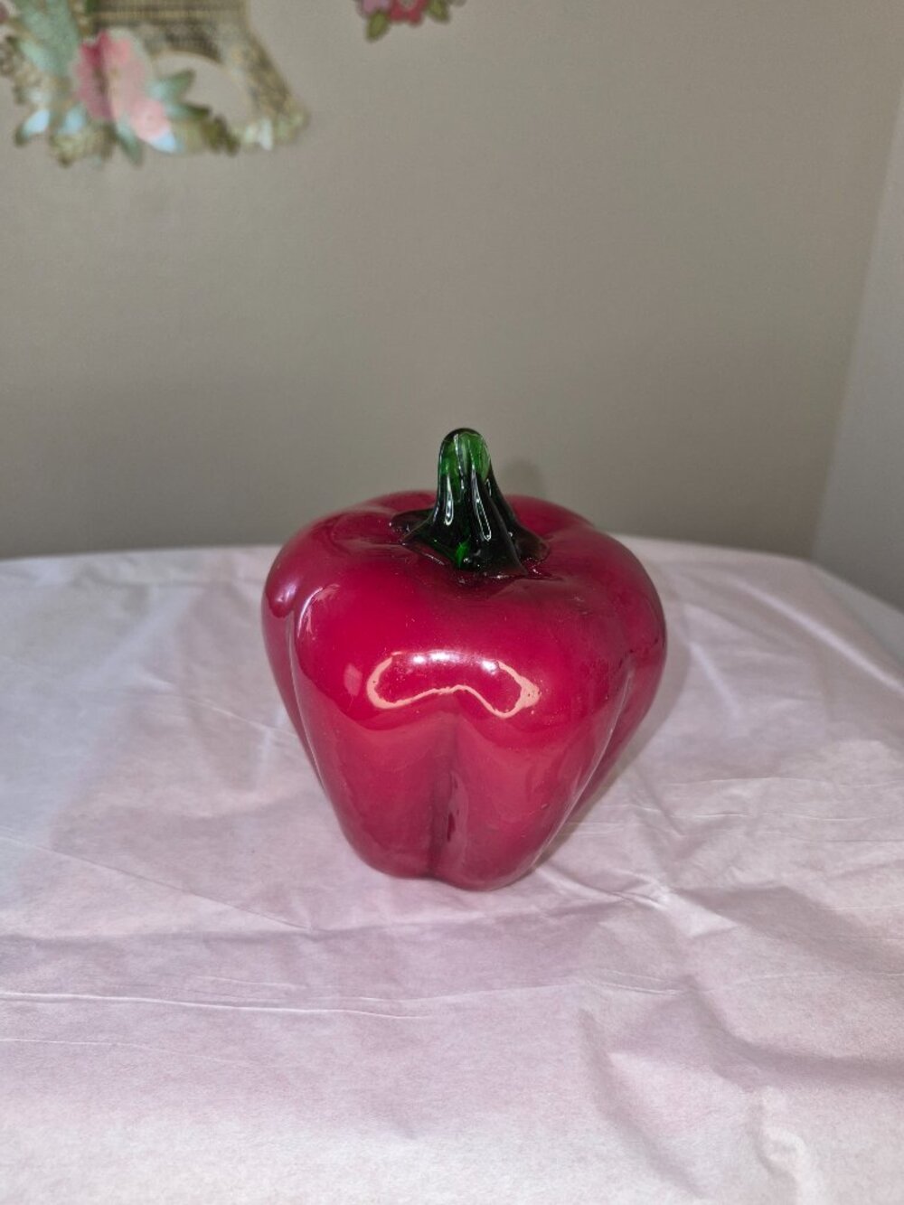 Vintage Murano style hand blown glass red pepper. - Picture 2 of 3